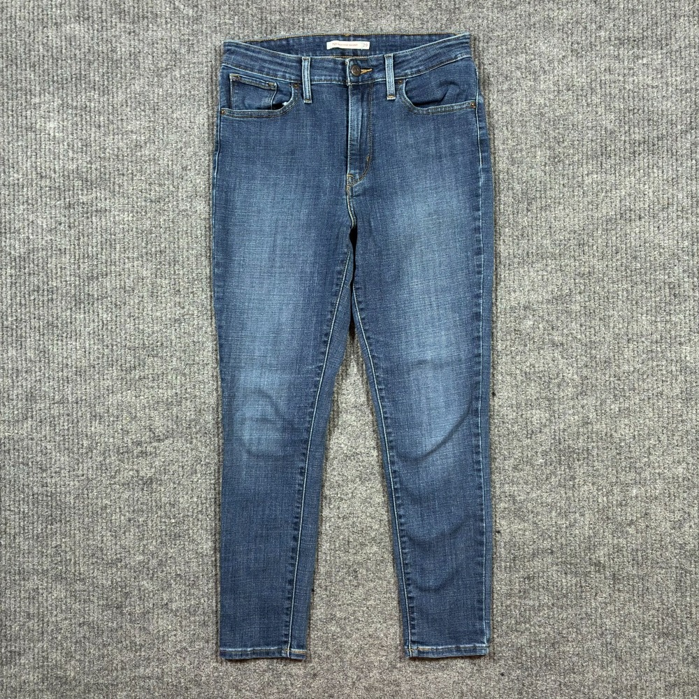 Levis 721 High Rise‎ Skinny Jeans Womens Size 29 Blue Denim Cotton Stretch